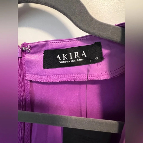 NWT | Akira | On Glow Purple V-Neck Maxi Dress | Size 1X - Picture 2 of 8